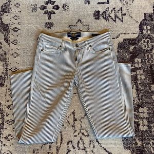 Lucky Brand Seersucker Charlie Skinny Jeans
